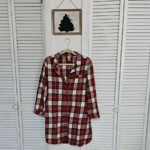 Hanna Andersson Red Plaid Night Shirt